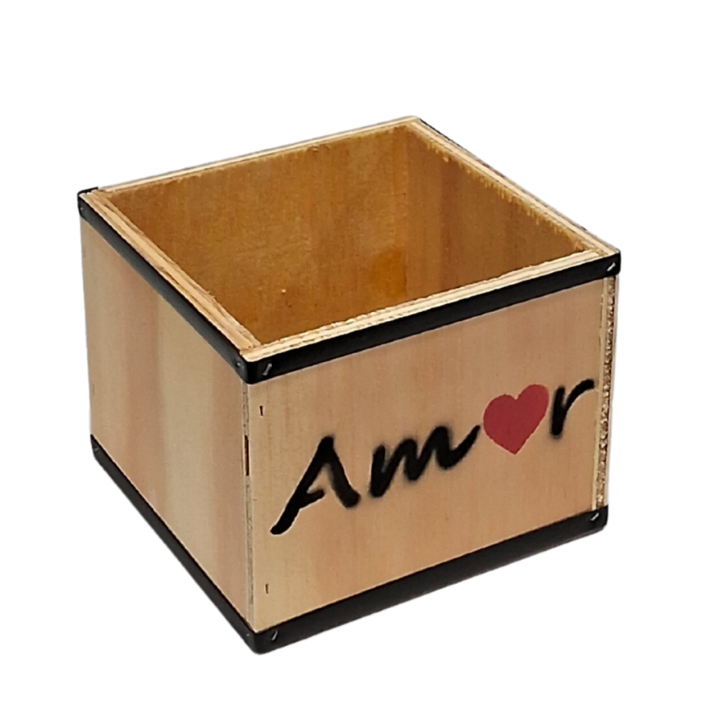 PORTA CRISANTEMO QD RUSTICO AMOR